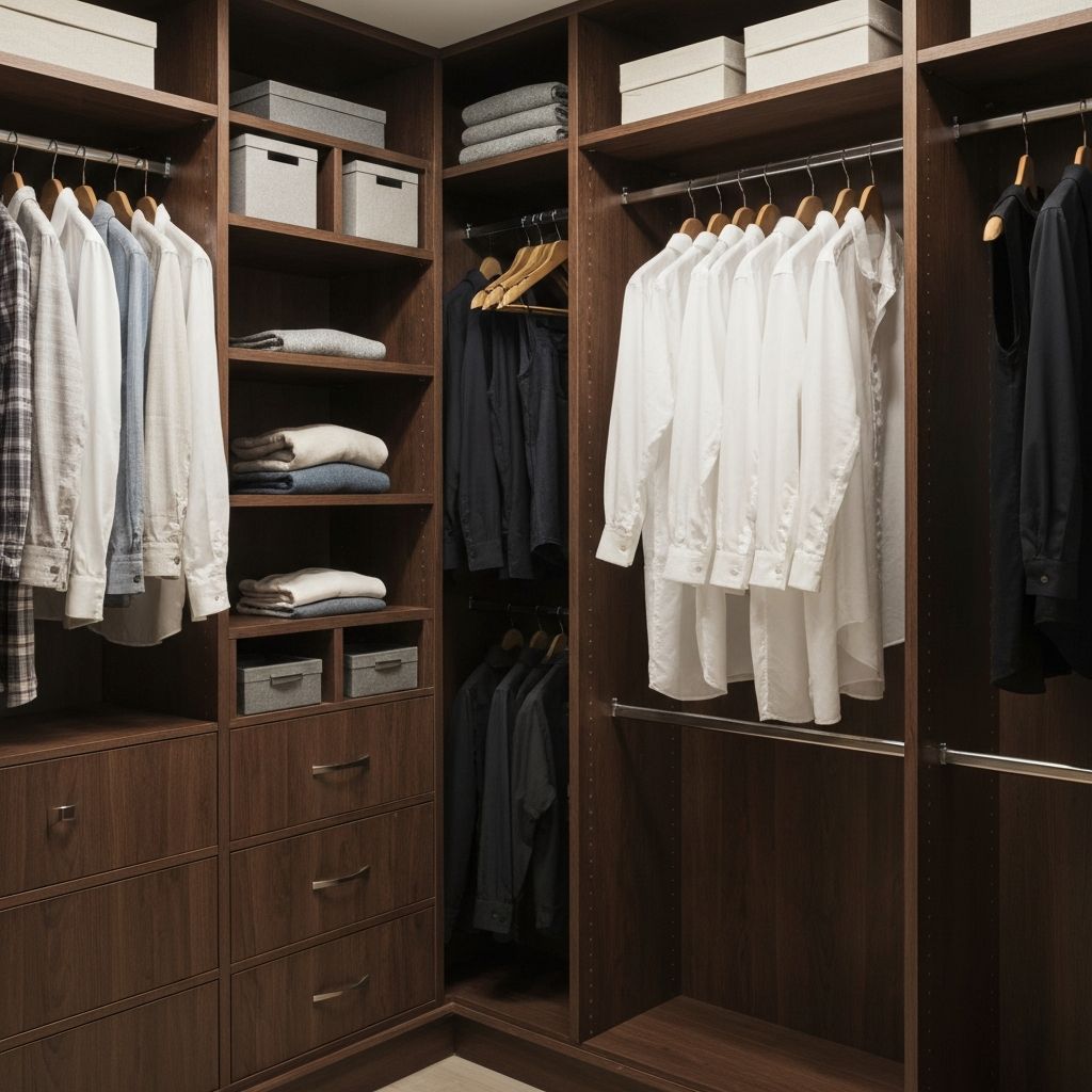 Painéis, closets e complementos