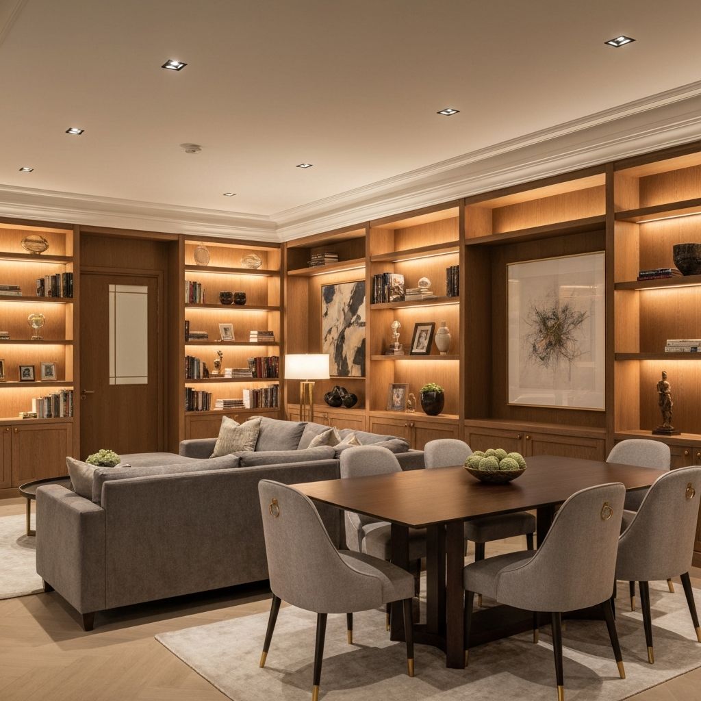 Salas de estar e jantar